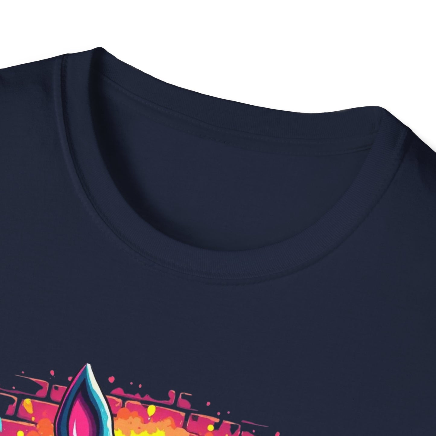 Easter Bunny 'Hoppy Easter' T-Shirt — Colorful Neon Bunny Graphic Tee