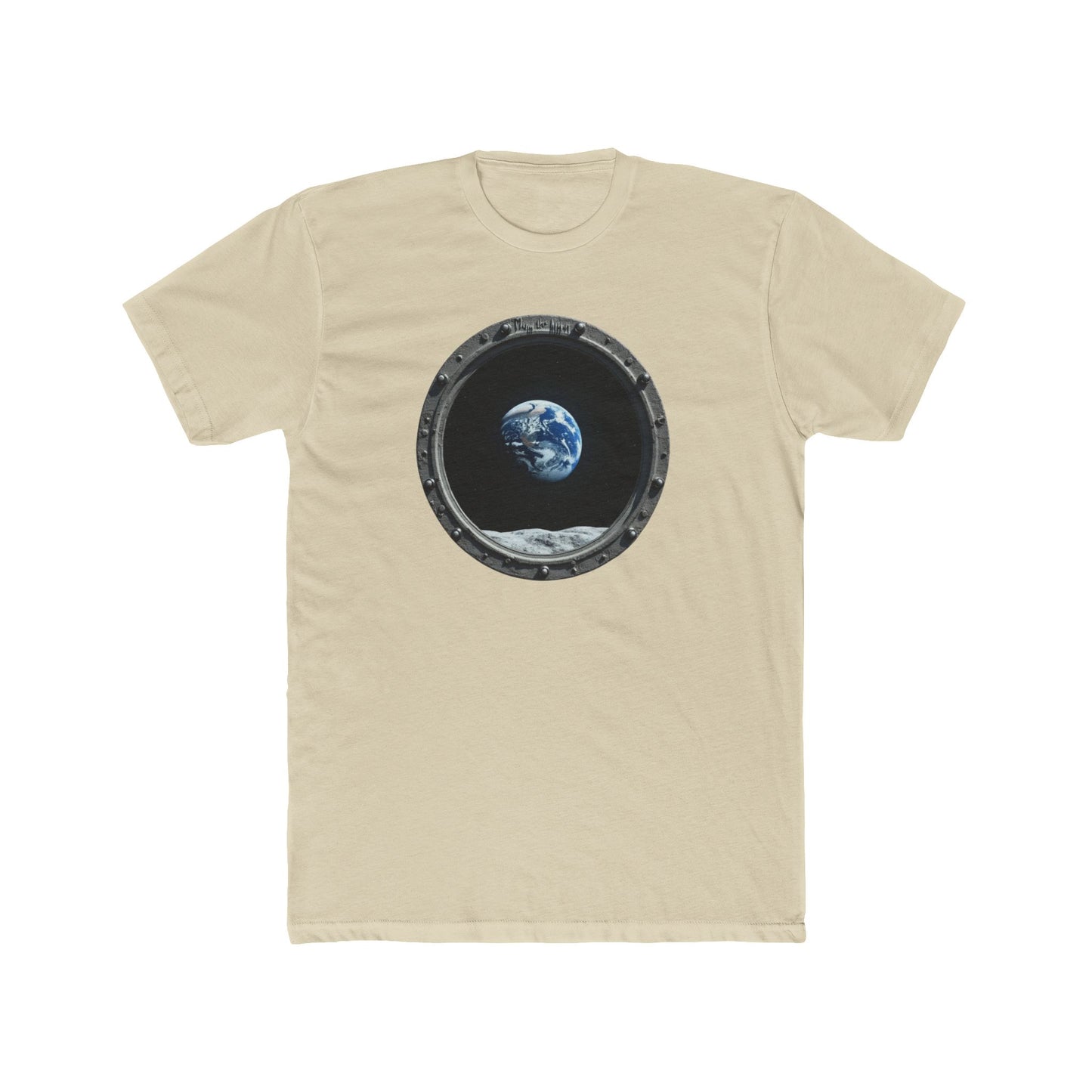 Earth view, Space-Inspired Unisex Cotton Crew Tee, Perfect for Astronaut Lovers, Casual Wear, Gift for Space Enthusiasts, Earth Day Celebration, [...] - Psychonaut Swag