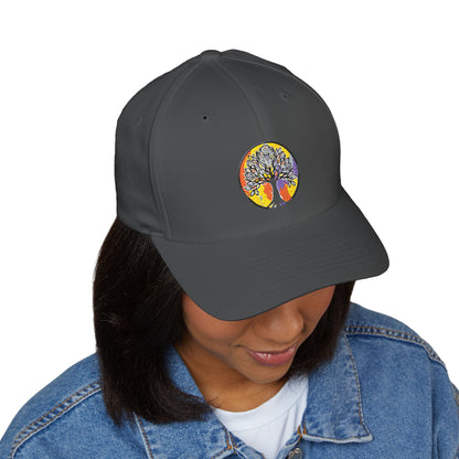 Tree of life, Closed-Back Structured Cap (Embroidery)