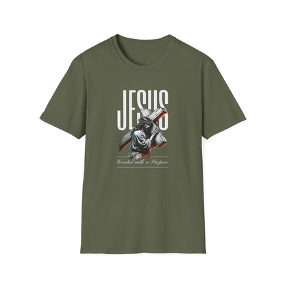 Jesus Cross T-Shirt — 'Jesus' Graphic Faith Tee for Christians