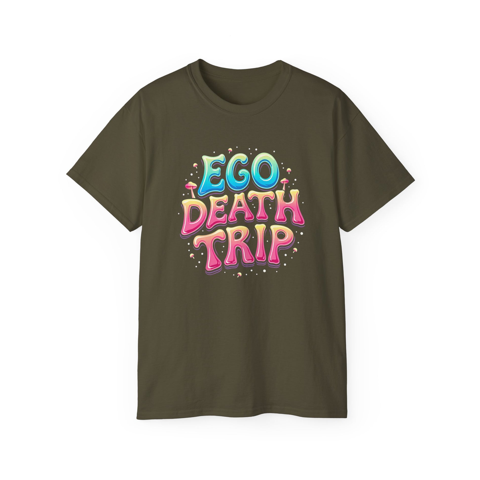 Ego Death Trip Unisex Ultra Cotton Tee - Vibrant Graphic T-Shirt for Relaxed Vibes and Self-Expression - Psychonaut Swag