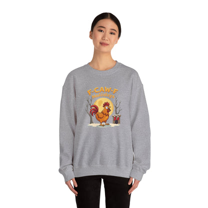 Rooster F-Caw-f Holiday sweater, Unisex Heavy Blend™ Crewneck Sweatshirt
