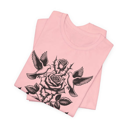 Blessed Rose Tee — Vintage Floral Graphic T‑Shirt