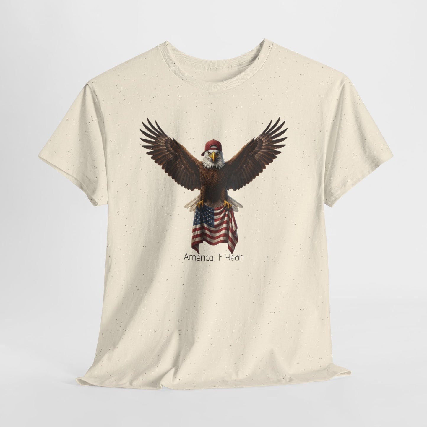 America F Yeah Eagle Tee — Patriotic Flag Graphic Shirt
