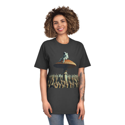 Astronaut on Mushroom, T-Shirt Psychedelic Explorer Unisex Faded Shirt - Psychonaut Swag