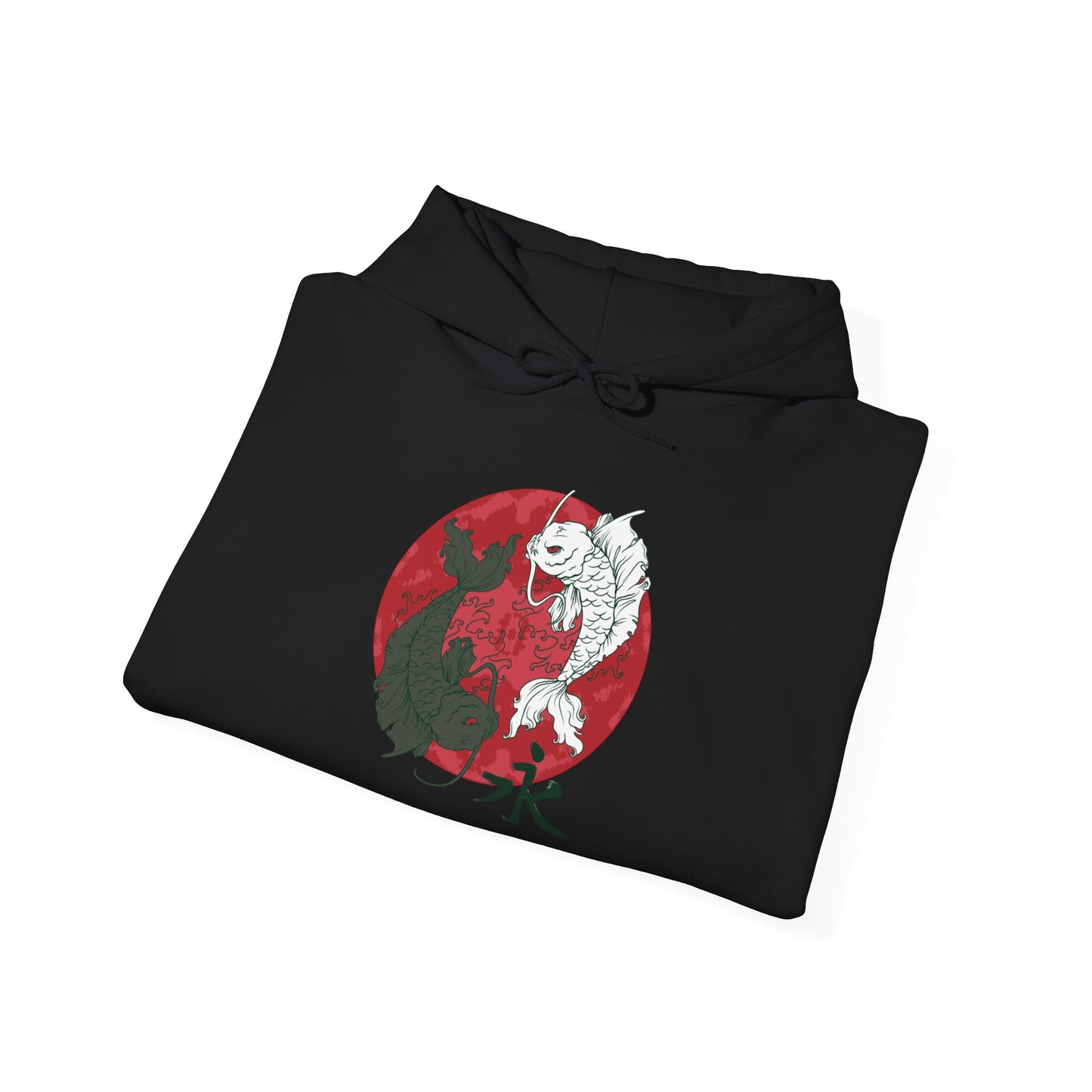 Yin Yang Koi, Unisex Heavy Blend™ Hooded Sweatshirt