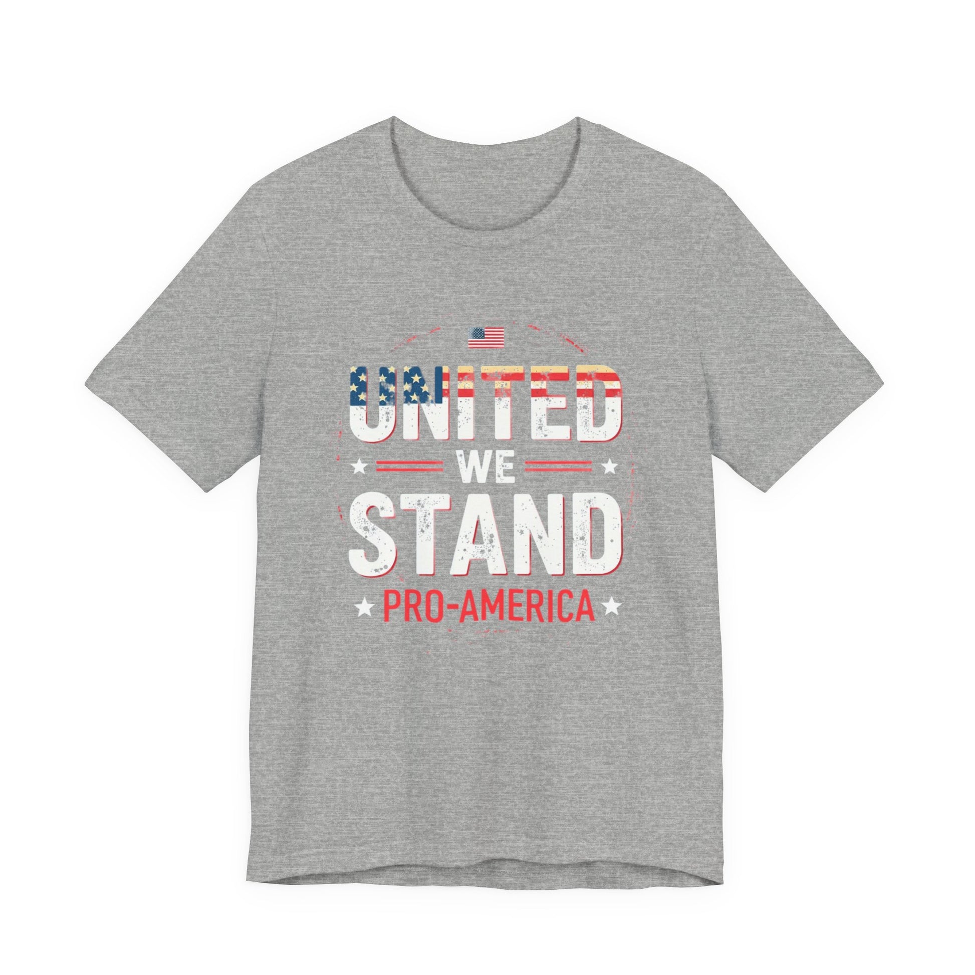 United We Stand Pro-America Unisex Tee - Casual Patriotic Shirt - Psychonaut Swag
