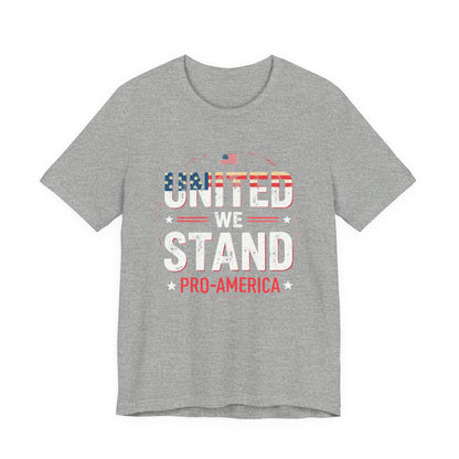 United We Stand Pro-America Unisex Tee - Casual Patriotic Shirt - Psychonaut Swag