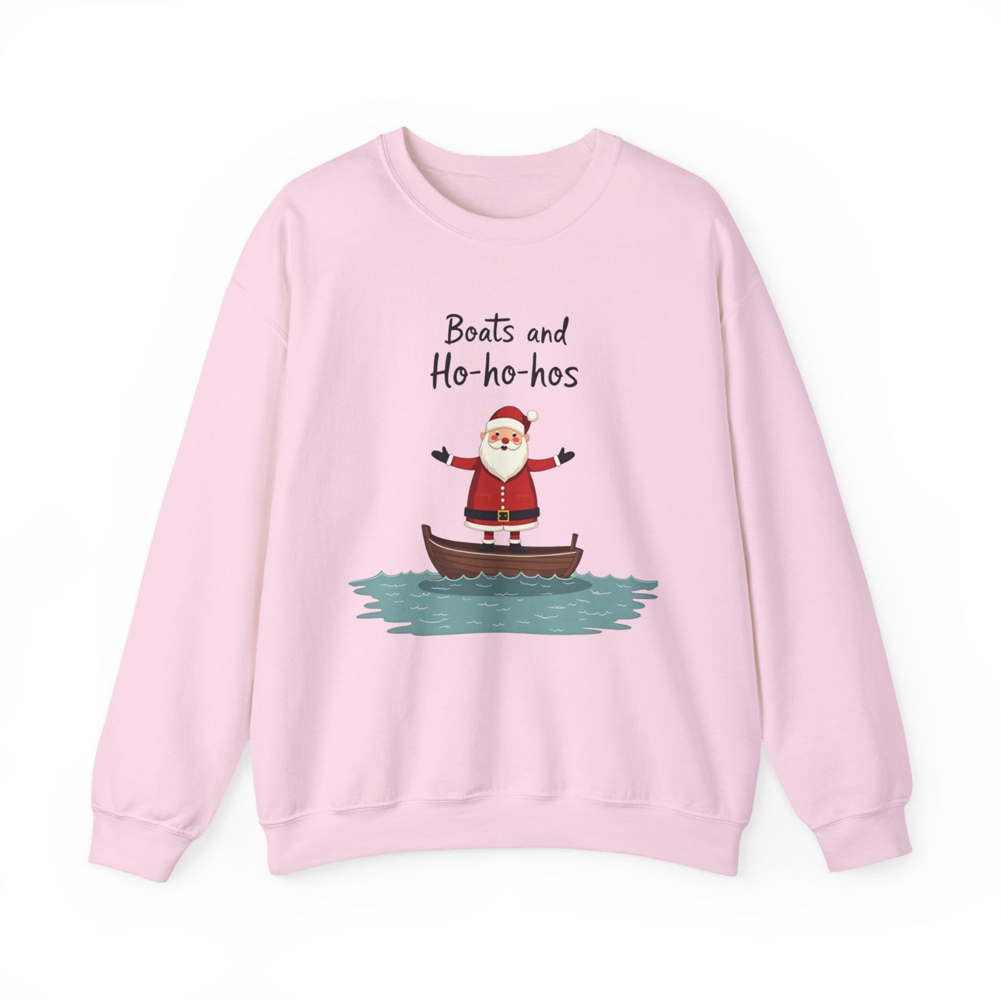 Santa Boats and Ho Ho his, Unisex Heavy Blend™ Crewneck Sweatshirt