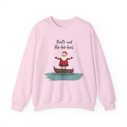 Santa Boats and Ho Ho his, Unisex Heavy Blend™ Crewneck Sweatshirt