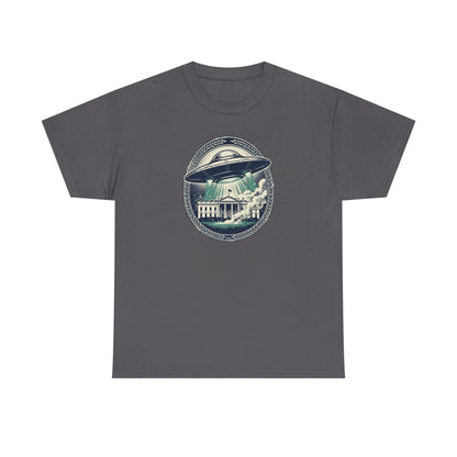 Alien Disclosure T-Shirt — Flying Saucer Over White House