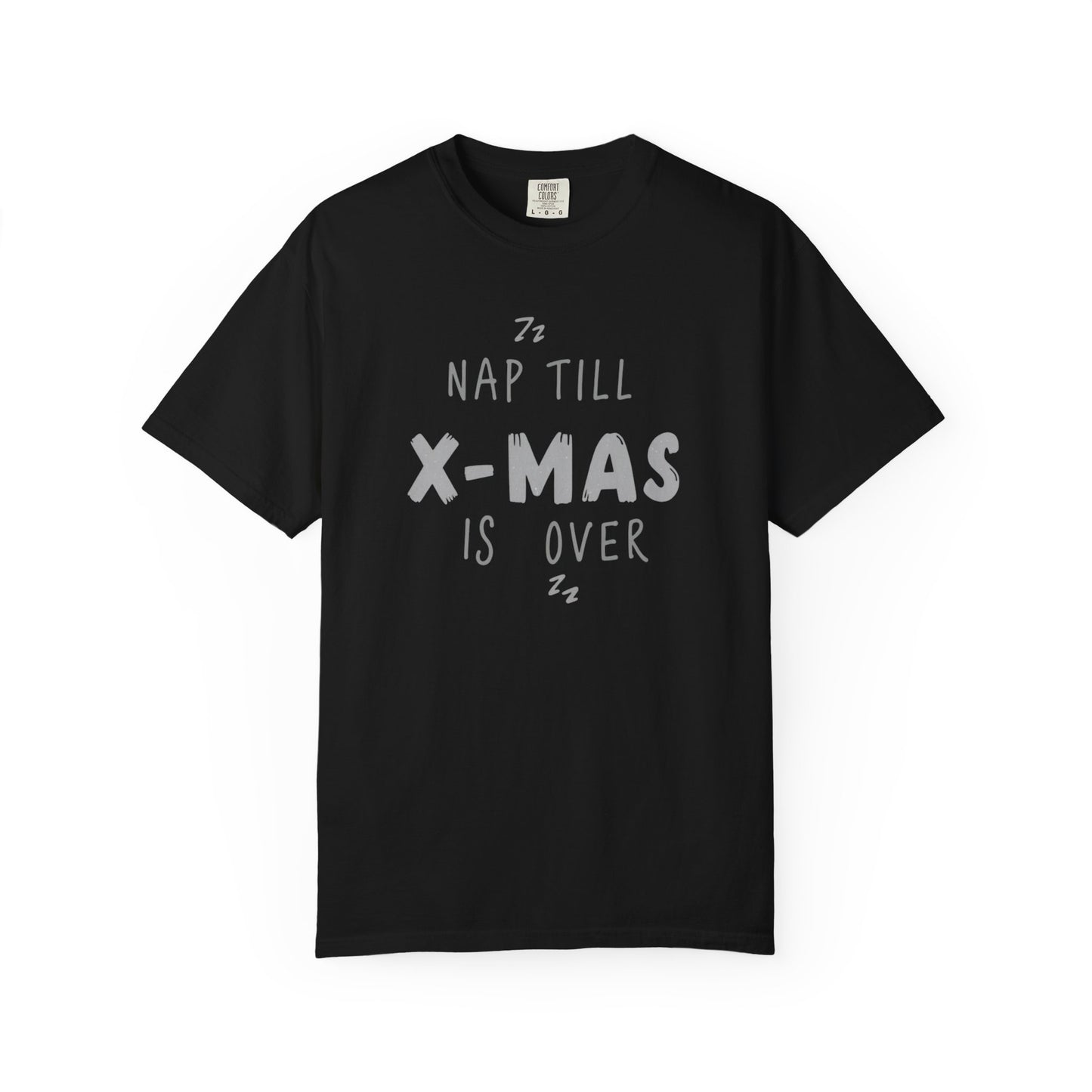 Nap Till X-Mas T-Shirt — Funny Christmas Holiday Tee