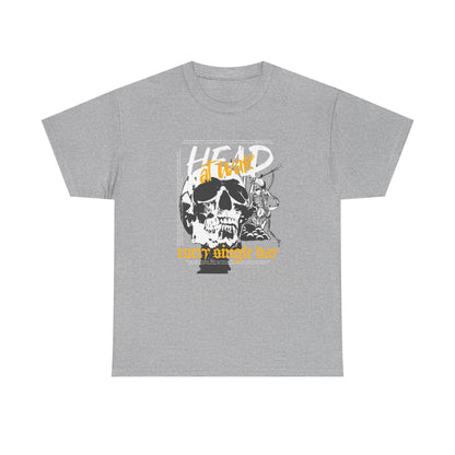 Head At War, skeleton Unisex Heavy Cotton Tee