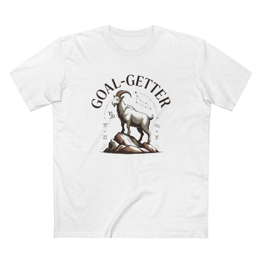 Goal-Getter Goat, Capricorn T-Shirt – Motivational Mountain Climber Tee