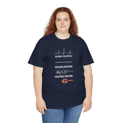 Bears Heartbeat Monitoring Tee — "Normal Heartbeat / Deceased Heartbeat / Heartbeat Watching" Graphic T-Shirt