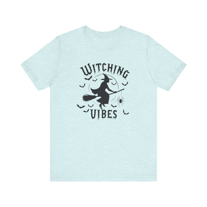 Witching Vibes Graphic Tee, Halloween Apparel, Unisex Costume Top, Casual T-Shirt, Spooky Season Outfit, Witchy Gift