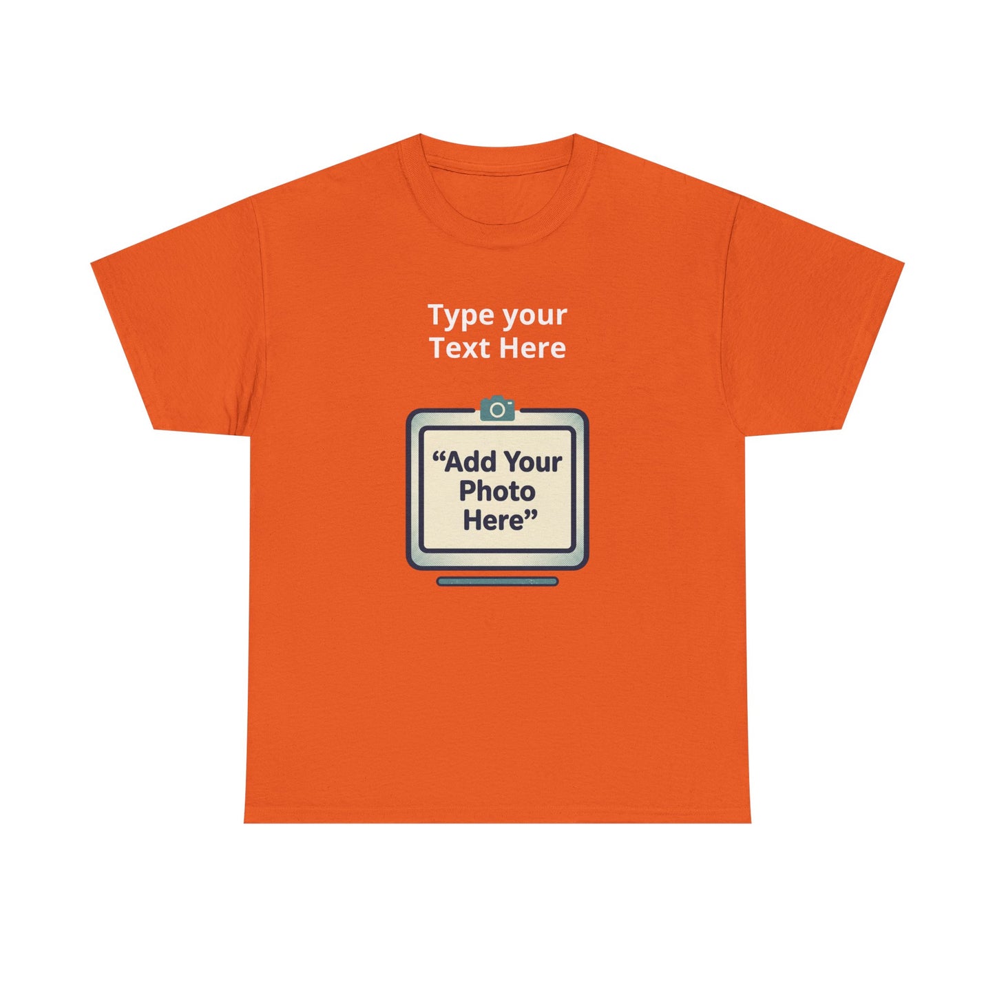 Customize Your Own (Adult) Heavy Cotton Tee — Personalized Image or Text T-Shirt
