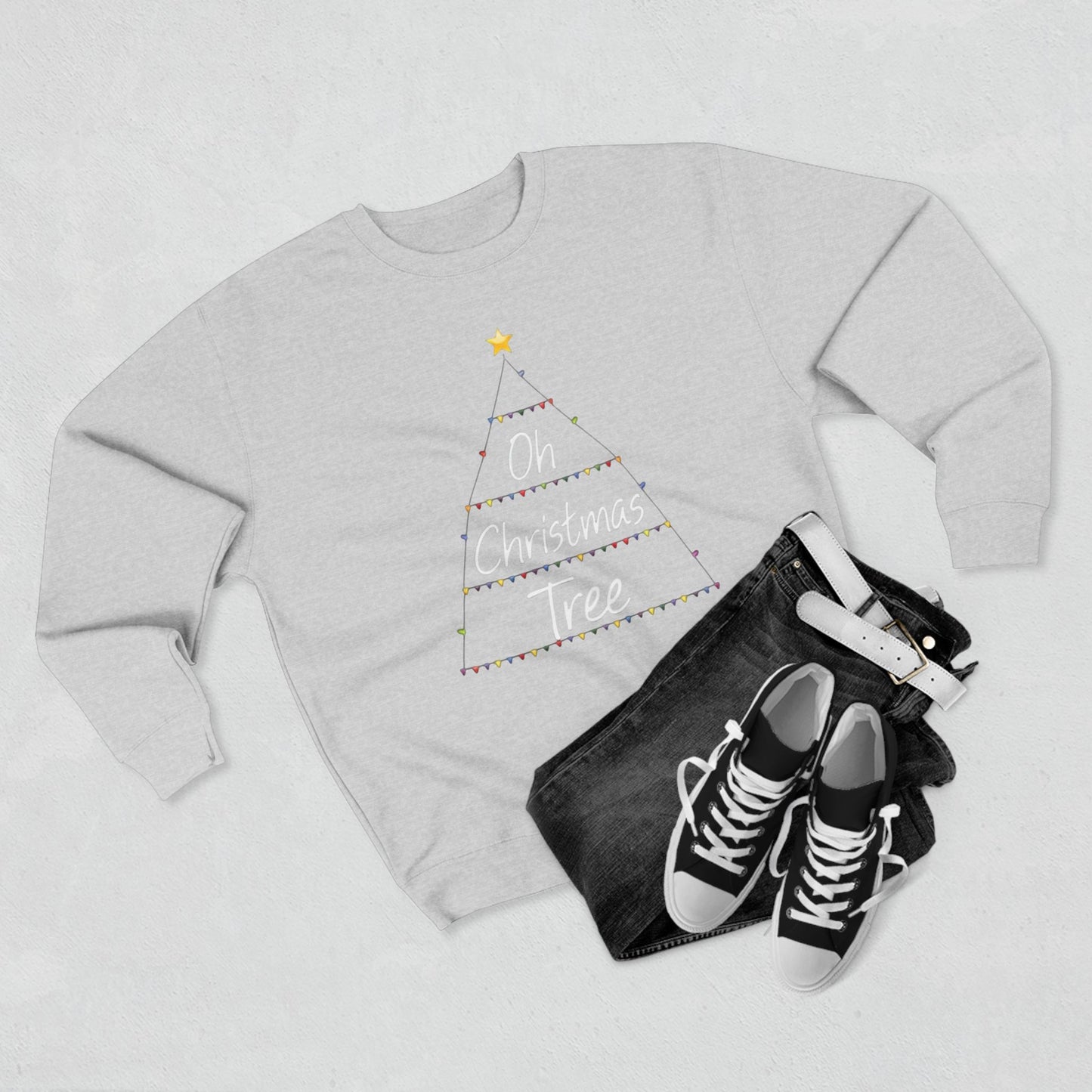 Oh Christmas Tree Sweatshirt — Minimal Holiday Crewneck