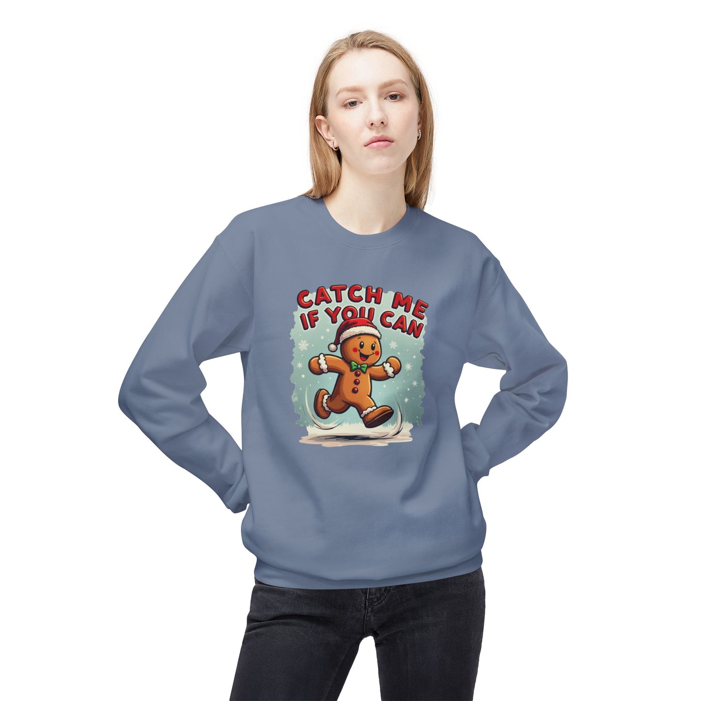 Gingerbread 'Catch Me If You Can' Crewneck Sweatshirt