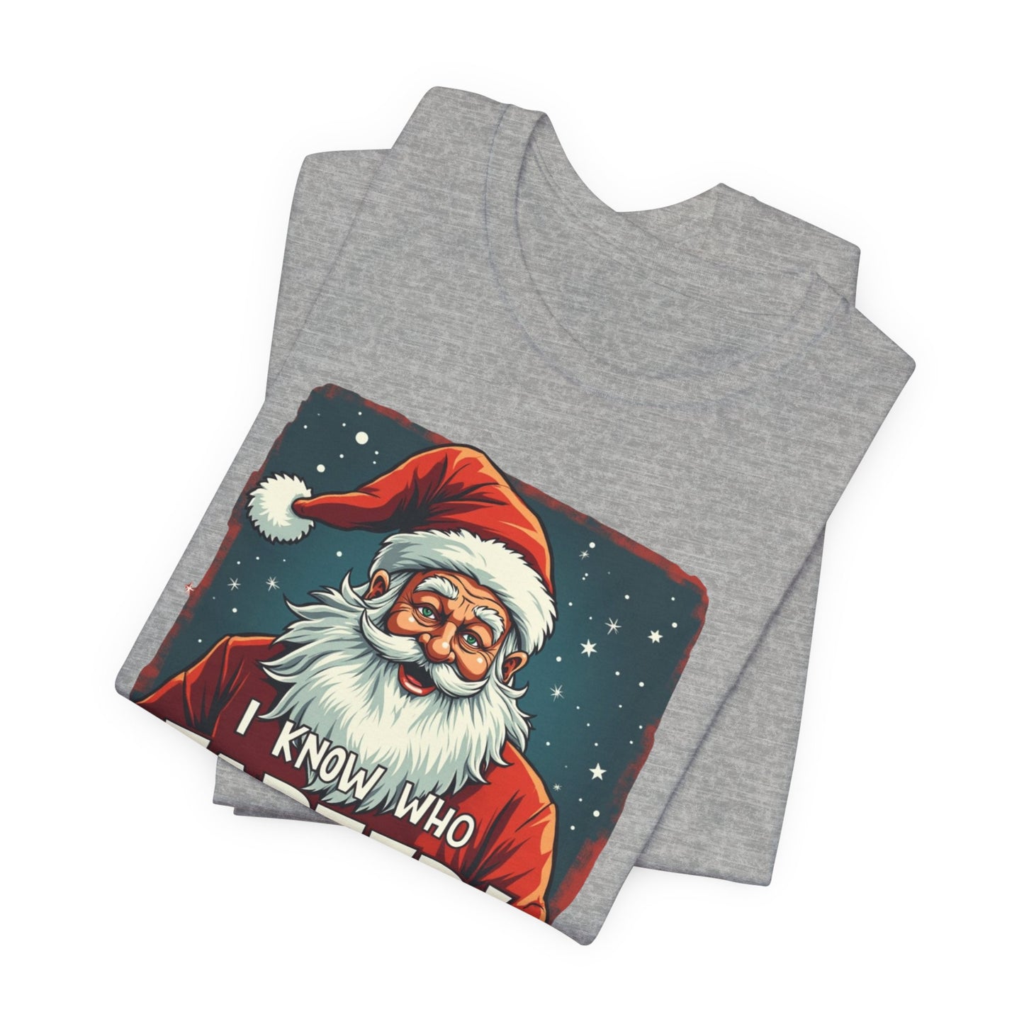 Funny Christmas T-Shirt – Vintage Santa "I Know Who Farted!" Holiday Tee