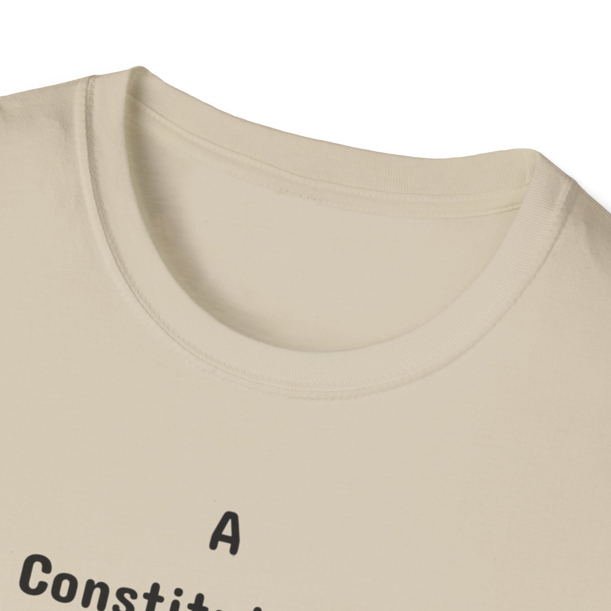 Constitutional Crisis of Fraud, Unisex Softstyle T-Shirt - Psychonaut Swag
