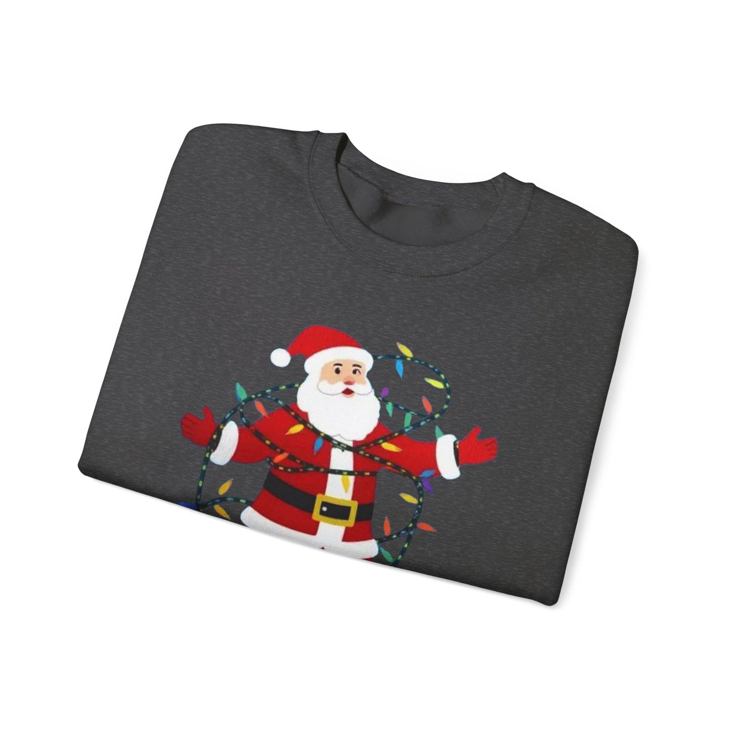 Christmas Santa Lights Crewneck Sweatshirt