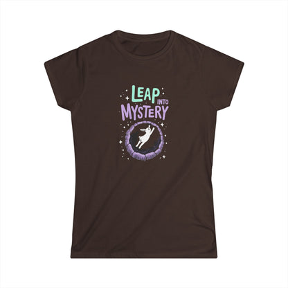 White Rabbit, Rabbit Hole, Women's Mystical Adventure Tee, Graphic T-Shirt for Dreamers, Leap into Mystery, Birthday Gift, Inspirational Art Shirt - Psychonaut Swag