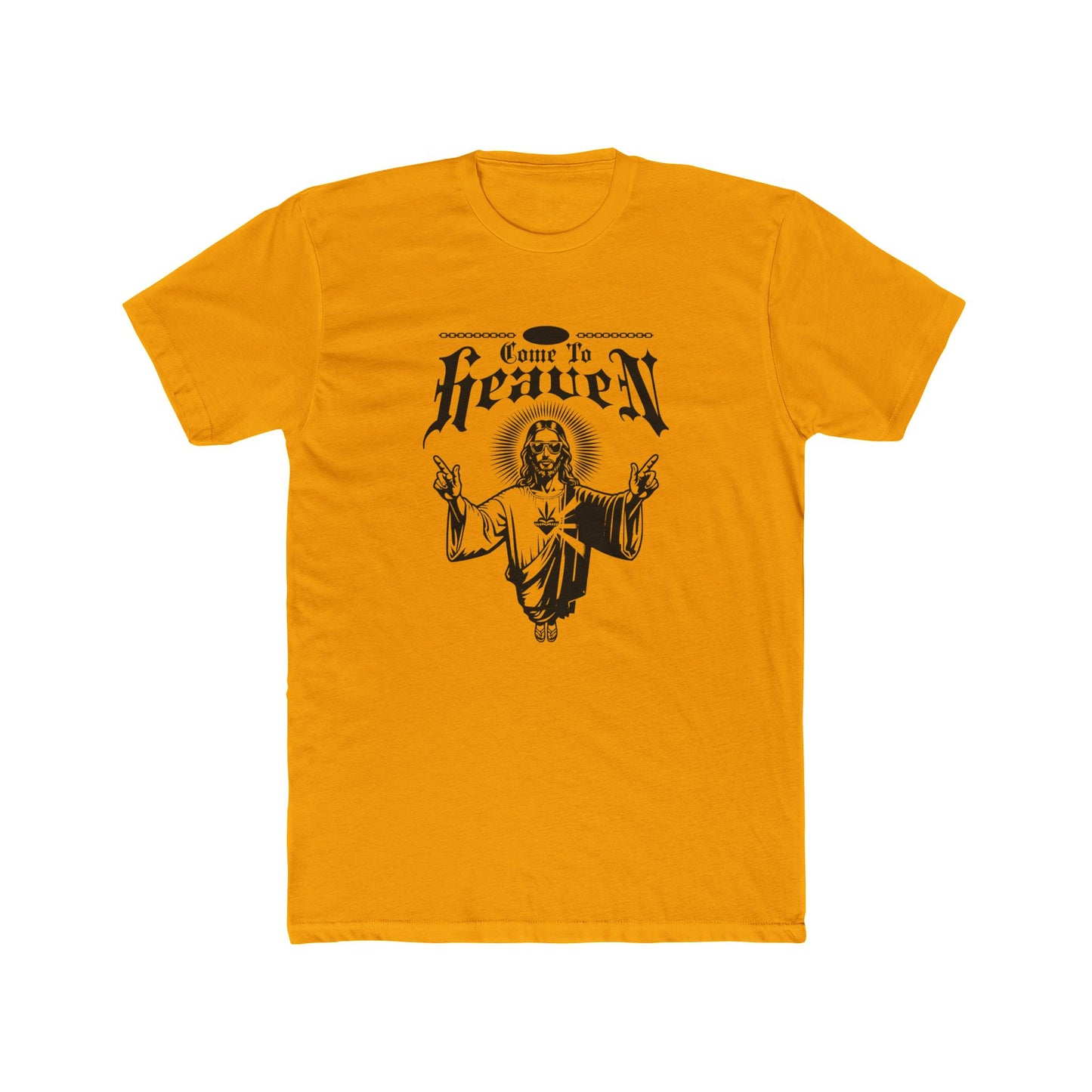 "Come to Heaven" Religious Graphic Tee — Vintage Jesus Illustration T-Shirt