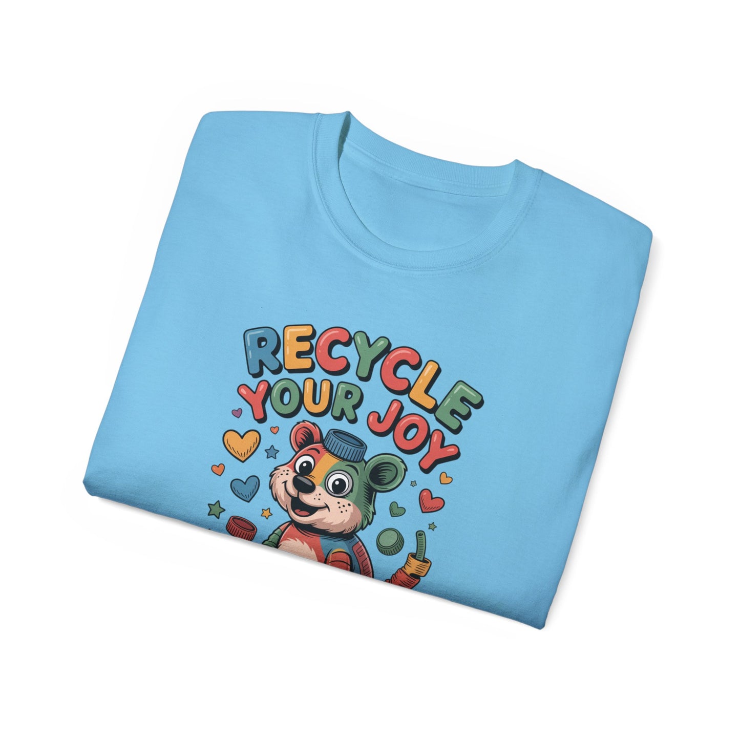 Recycle Your Joy Panda Tee — Cute Eco-Friendly Positive Message T-Shirt