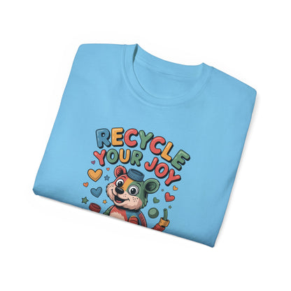 Recycle Your Joy Panda Tee — Cute Eco-Friendly Positive Message T-Shirt
