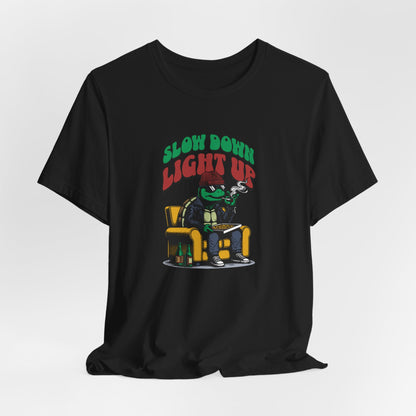 Slow Turtle, Unisex Jersey Short Sleeve Tee