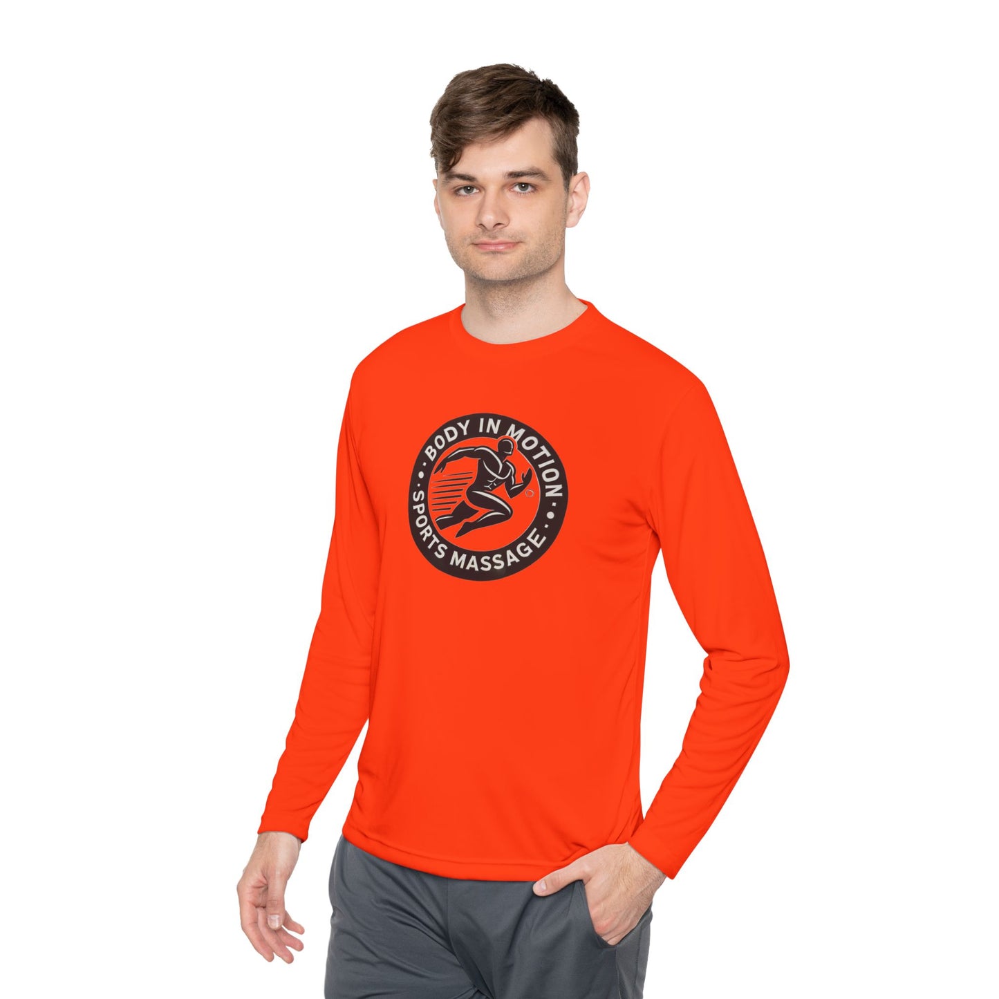 Sports Massage Long Sleeve Tee — "Body in Motion" Athletic Therapy Shirt