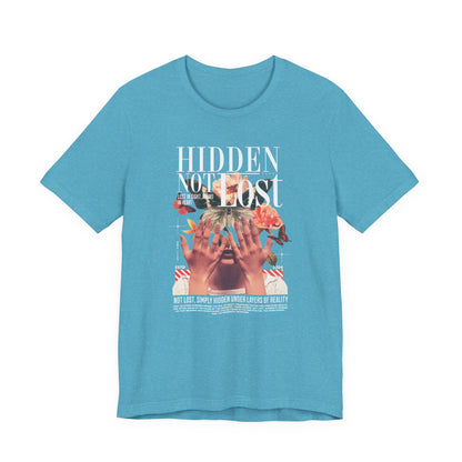 Hidden Not Lost Floral Graphic Tee — Empowering Mental Health Awareness Shirt