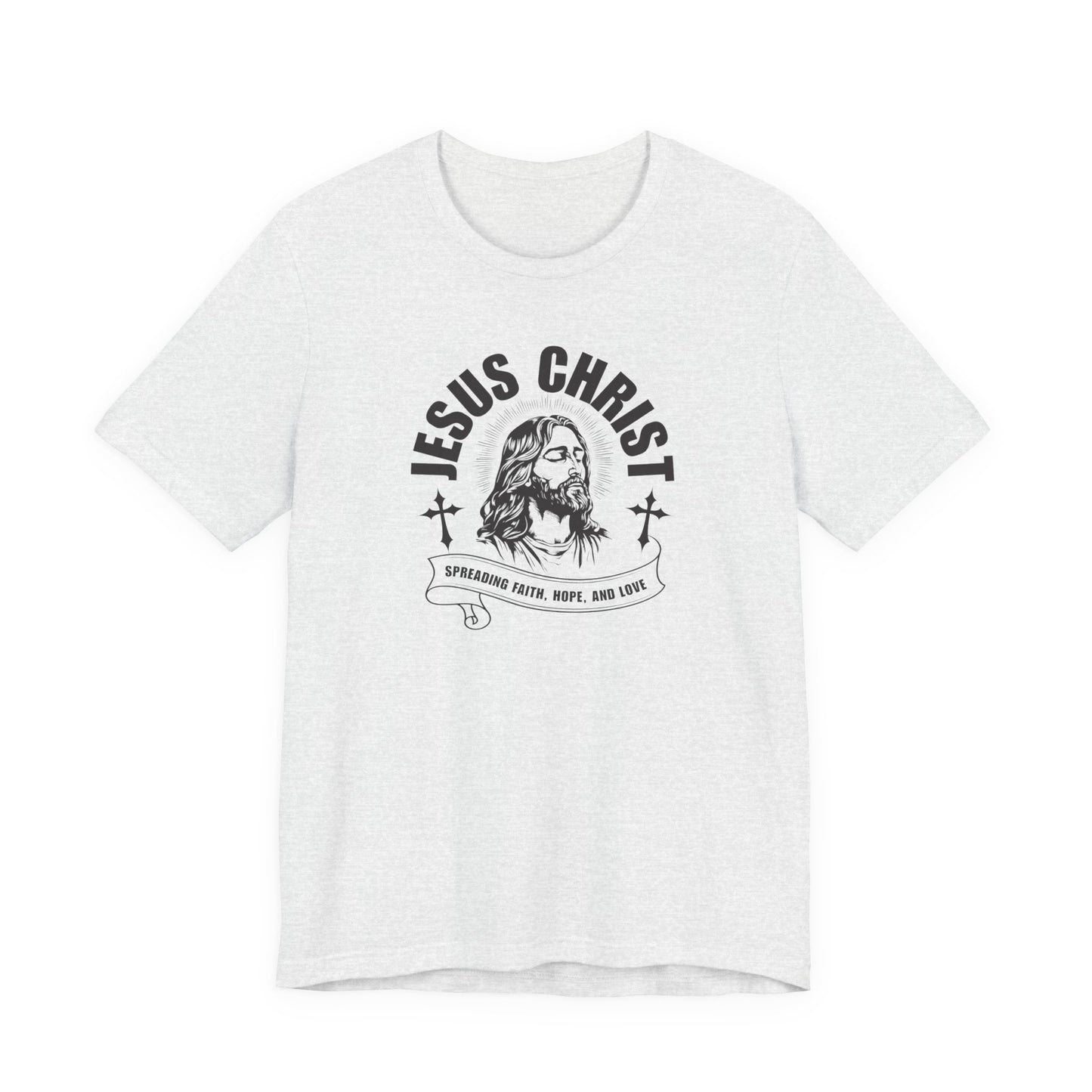Jesus Christ T-Shirt — 'Spreading Faith, Hope, and Love' Religious Tee