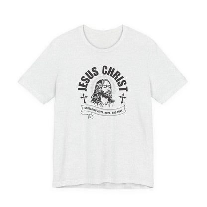 Jesus Christ T-Shirt — 'Spreading Faith, Hope, and Love' Religious Tee