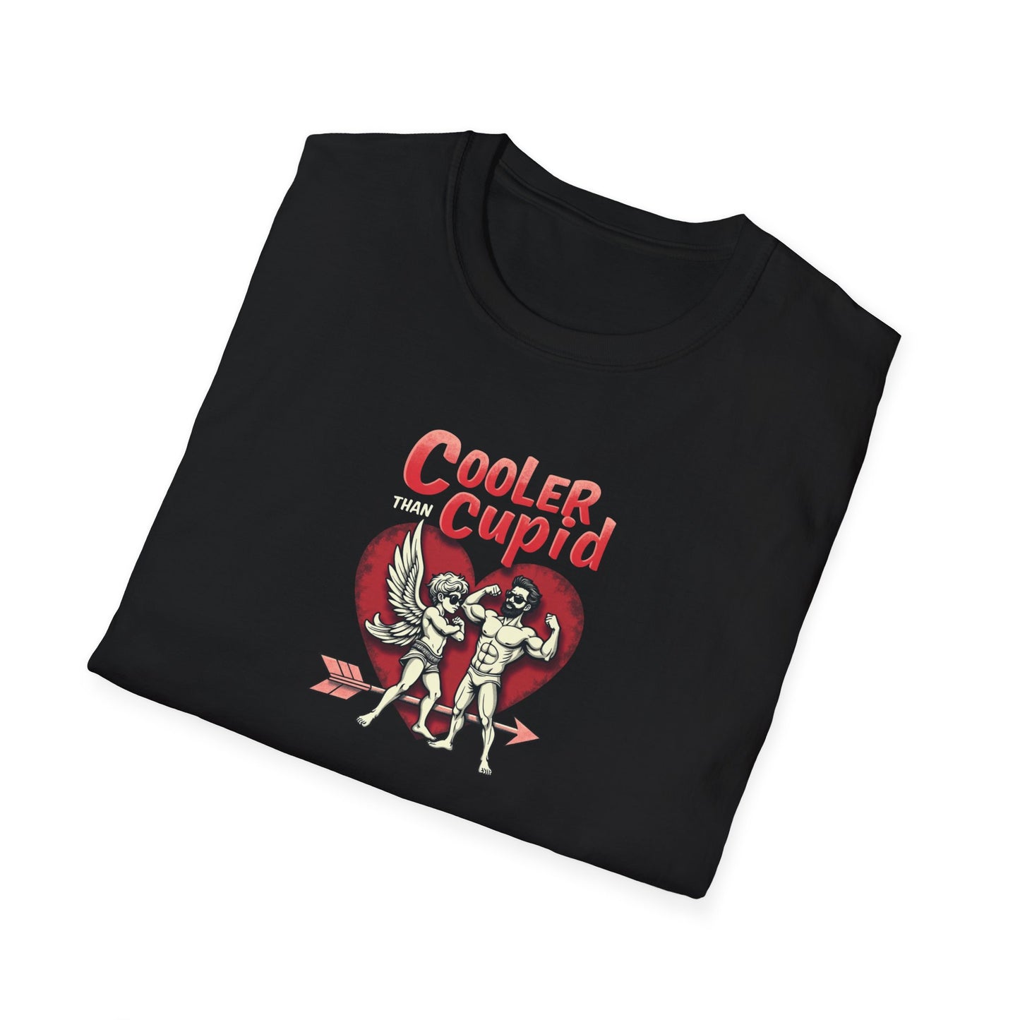 Cooler Than Cupid T-Shirt — Retro Valentine Skeleton Couple Tee