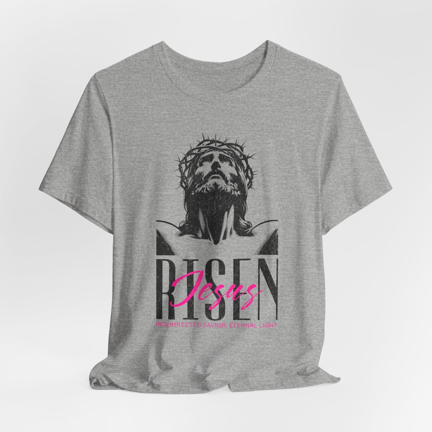 Risen Jesus Portrait Tee — Christian Easter Resurrection T-Shirt