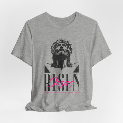 Risen Jesus Portrait Tee — Christian Easter Resurrection T-Shirt