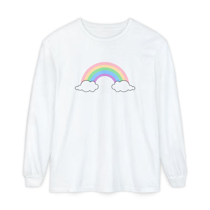 Rainbow, Unisex Garment-dyed Long Sleeve T-Shirt - Psychonaut Swag