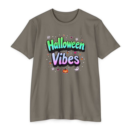 Halloween Vibes tee, Unisex T-Shirt, Spooky Graphic Tee, Fall Fashion, Halloween Costume, Casual Wear, Trick or Treat Shirt