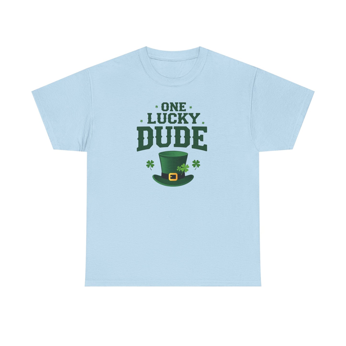 One Lucky Dude T-Shirt — St. Patrick's Day Leprechaun Hat Graphic Tee