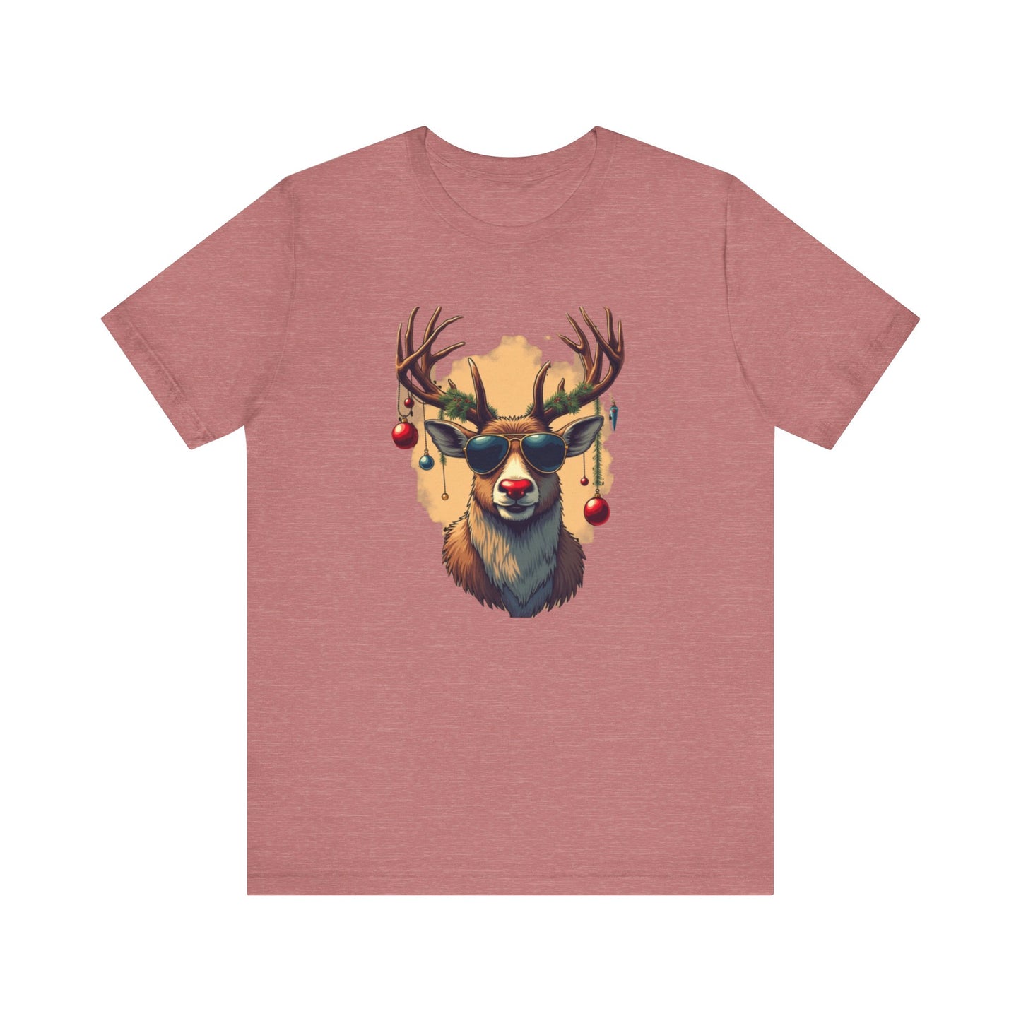Rudolph the Party Animal, Unisex Jersey Short Sleeve Tee
