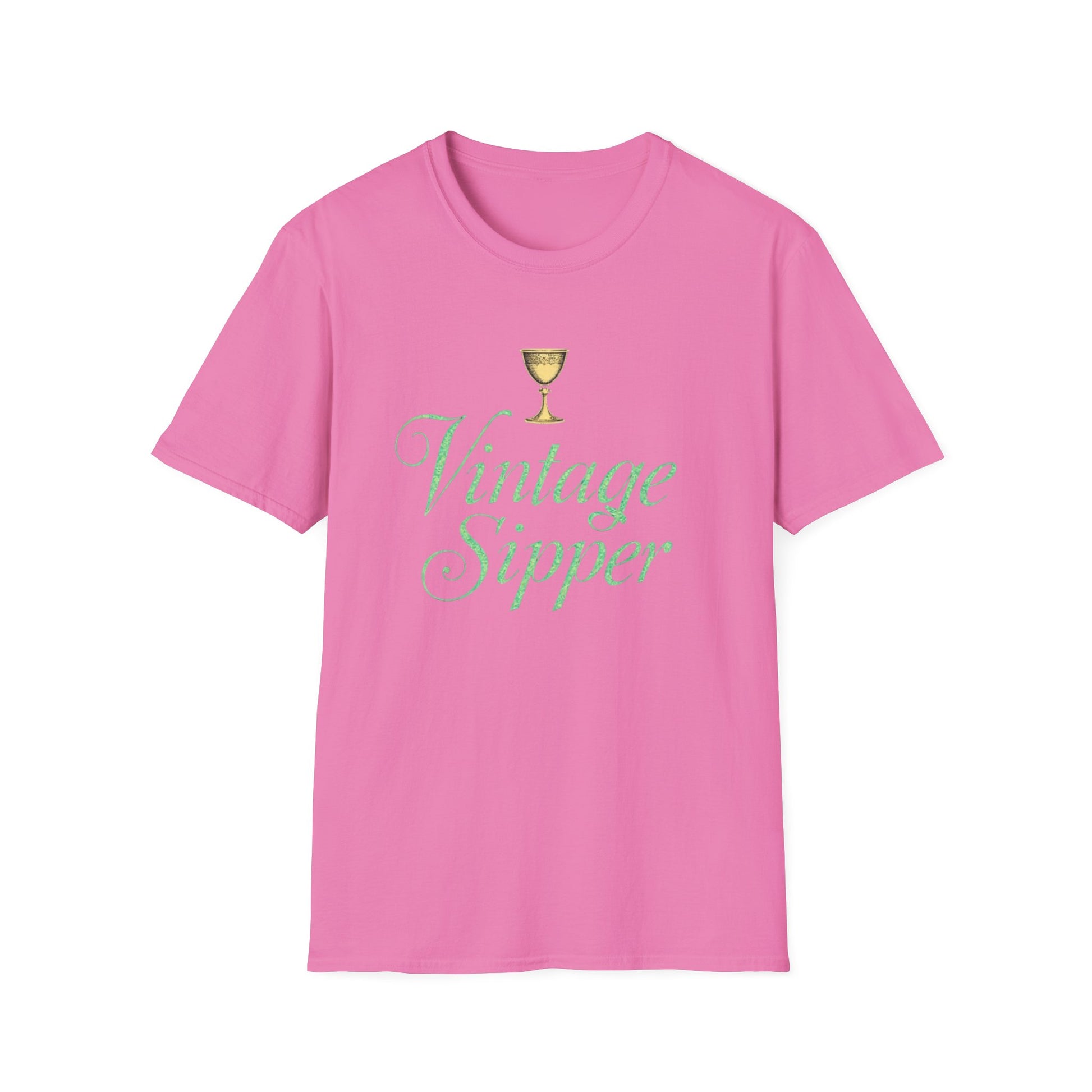 Vintage Sipper Unisex Softstyle T-Shirt, Casual Wear, Gift for Wine Lovers, Bar Night, Vintage Inspired Apparel - Psychonaut Swag