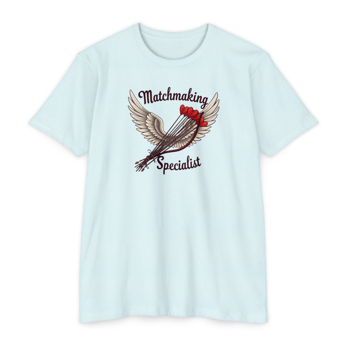 Matchmaking Specialist T-Shirt - Cupid Arrow Wings Graphic Tee