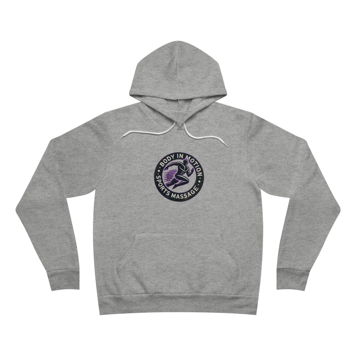 Sports Massage, Retro Floral Moon Hoodie — 'Stay Wild' Chest Logo Pullover