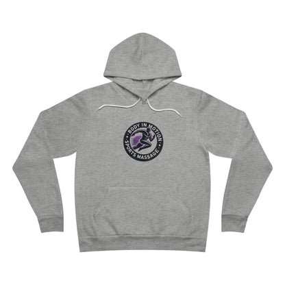 Sports Massage, Retro Floral Moon Hoodie — 'Stay Wild' Chest Logo Pullover