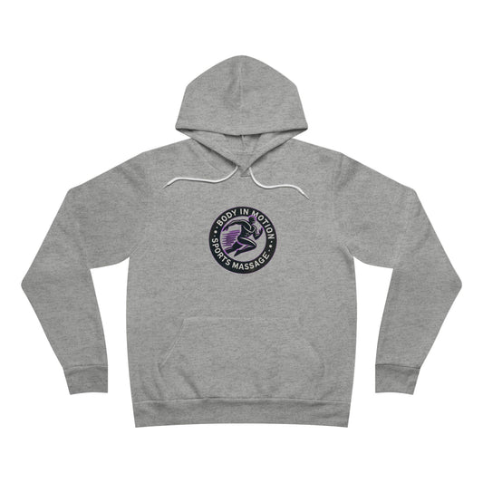 Sports Massage, Retro Floral Moon Hoodie — 'Stay Wild' Chest Logo Pullover