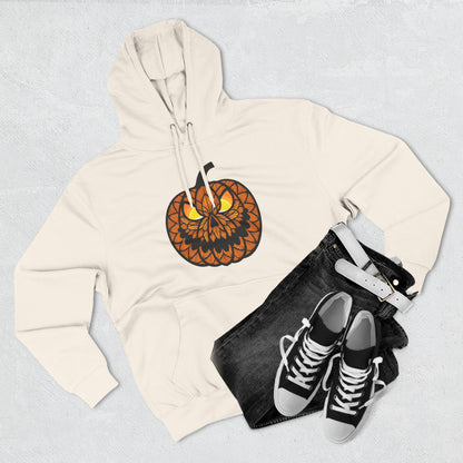 Pumpkin Mandala Hoodie — Halloween Jack-O'-Lantern Fleece Pullover