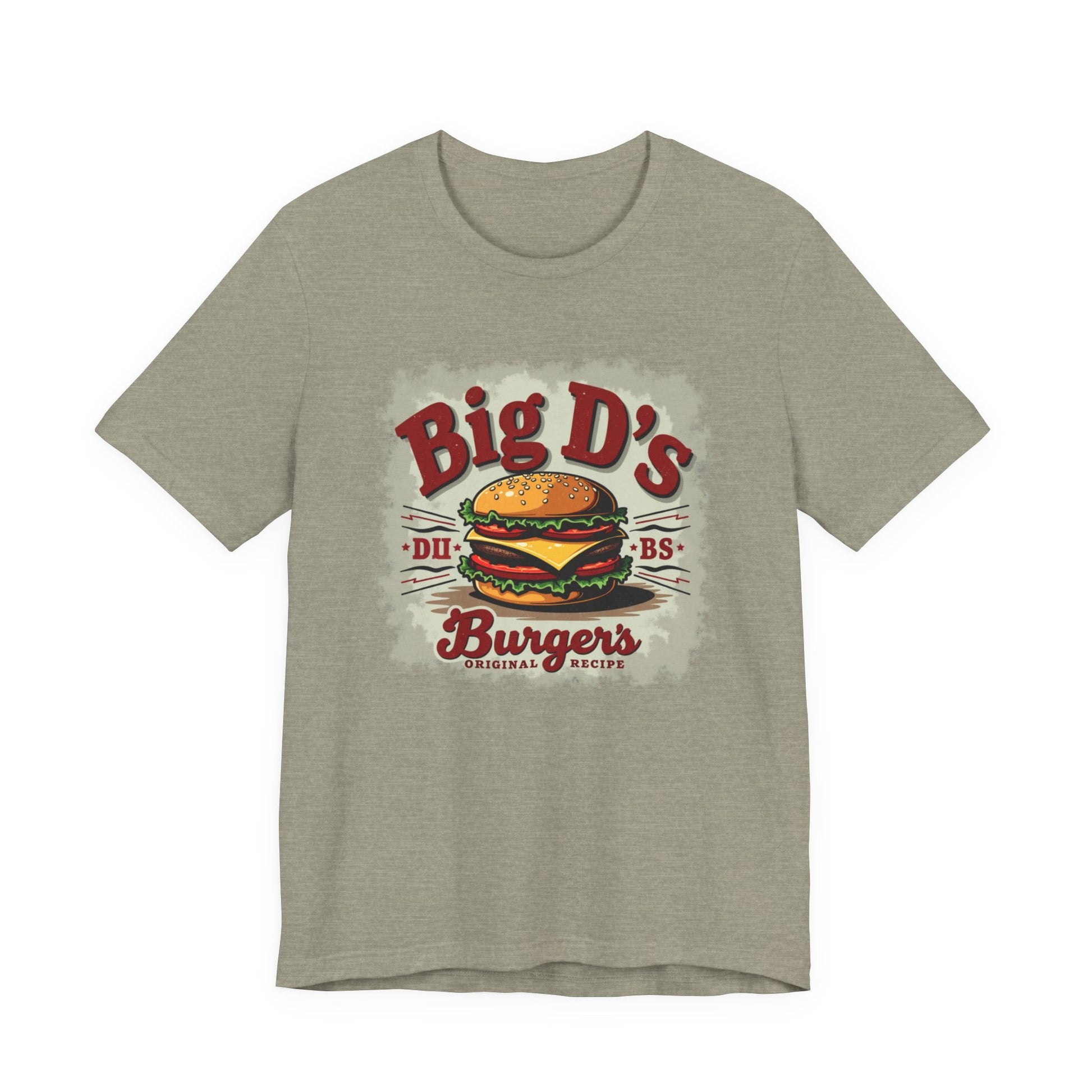 Big D's Burgers Unisex Jersey Tee - Fun Foodie Shirt, Casual Wear, Burger Lover Gift, Retro Fast Food T-Shirt, Summer BBQ Fashion - Psychonaut Swag