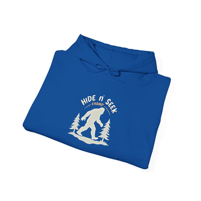Bigfoot Hide n seek champ Hoodie — 'Hope You Like' Sasquatch Camping Sweatshirt